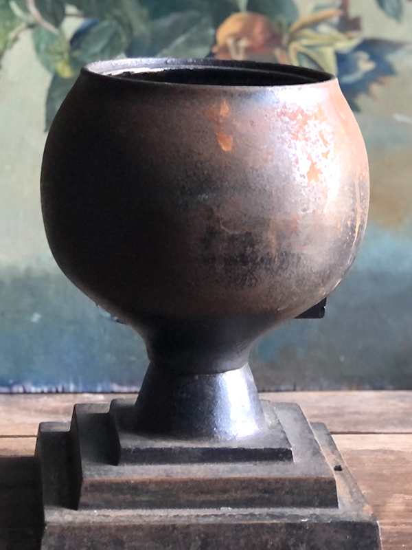 Black Metal Urn