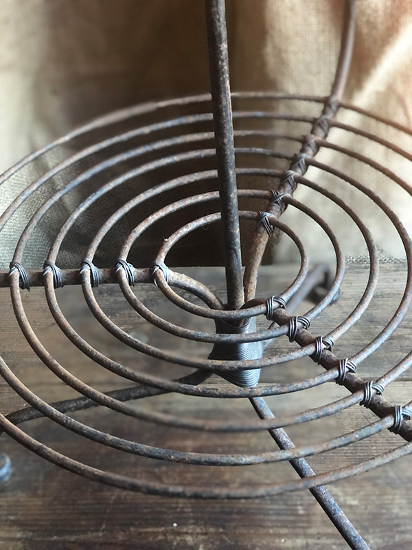 1950’s Wrought iron candelabra close up